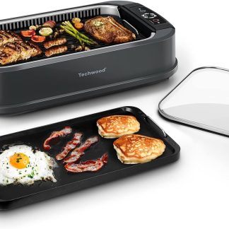 Dual Plate Smokeless Grill
